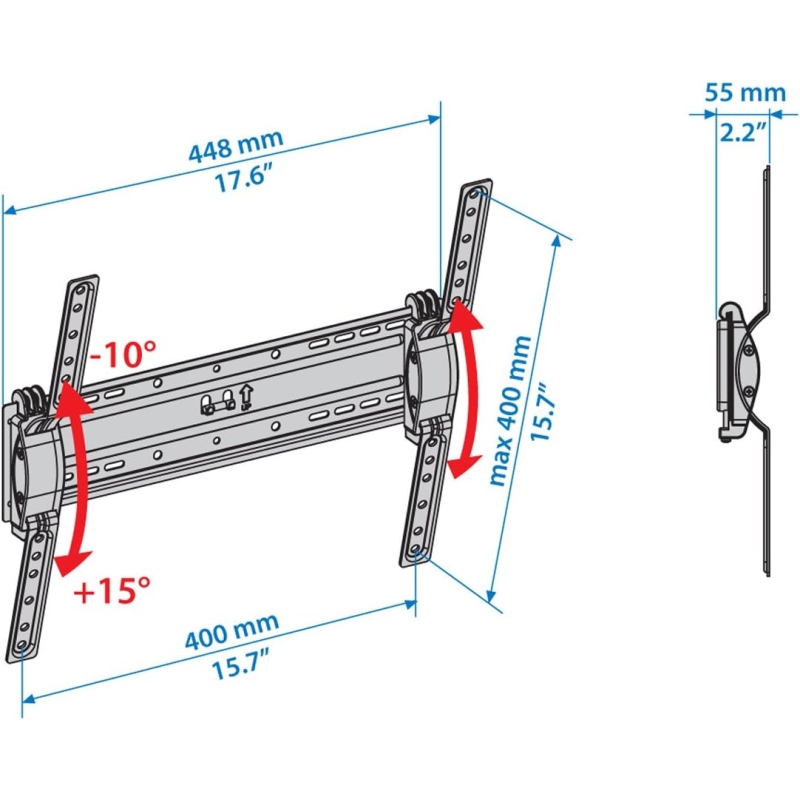 MELICONI STYLE T400 SUPPORTO DA PARETE PER TV...