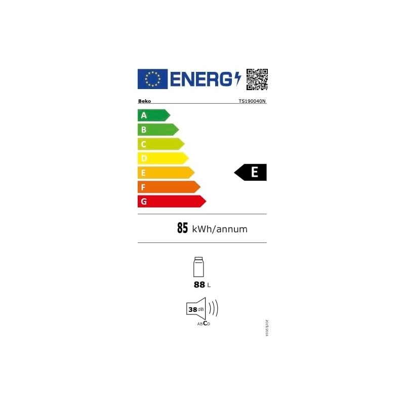 BEKO TS190040N FRIGORIFERO MONOPORTA 88LT...