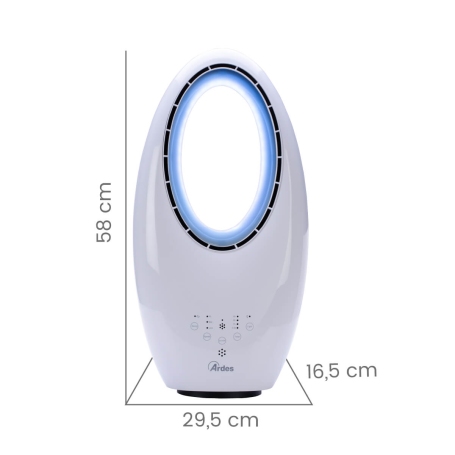 ARDES AR5BL1B MUNA BLADELESS VENTILATORE 3 VELOCITA' CON TELECOMANDO