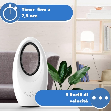 ARDES AR5BL1B MUNA BLADELESS VENTILATORE 3 VELOCITA' CON TELECOMANDO