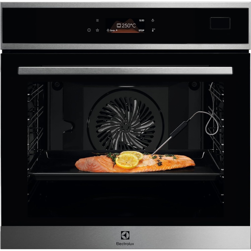 ELECTROLUX EOB8S09X FORNO DA INCASSO ELETTRICO VENTILATO MULTIFUNZIONE VAPORE 60CM 70LT CLASSE A++ COLORE NERO/INOX
