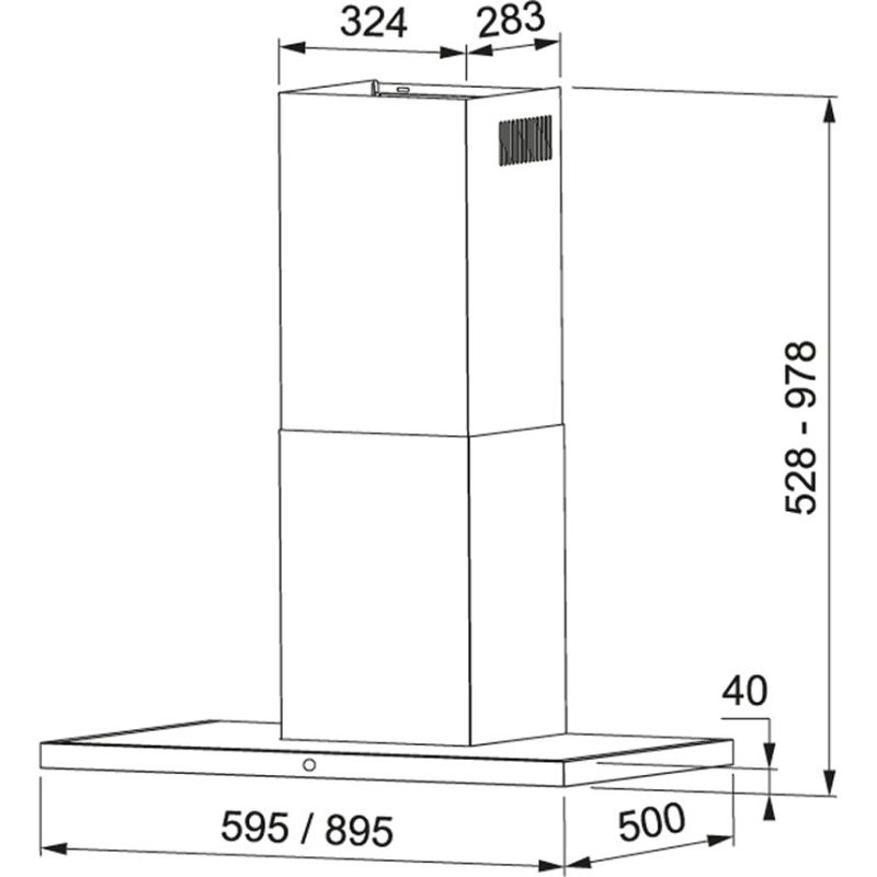 FRANKE ARNO90 CAPPA A PARETE 90 CM COLORE...