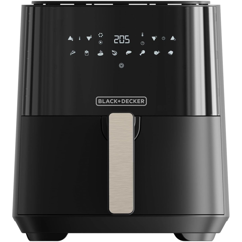 BLACK&DECKER BXAF5000E FRIGGITRICE AD ARIA 1500W CAPIENZA 5 LT COLORE NERO