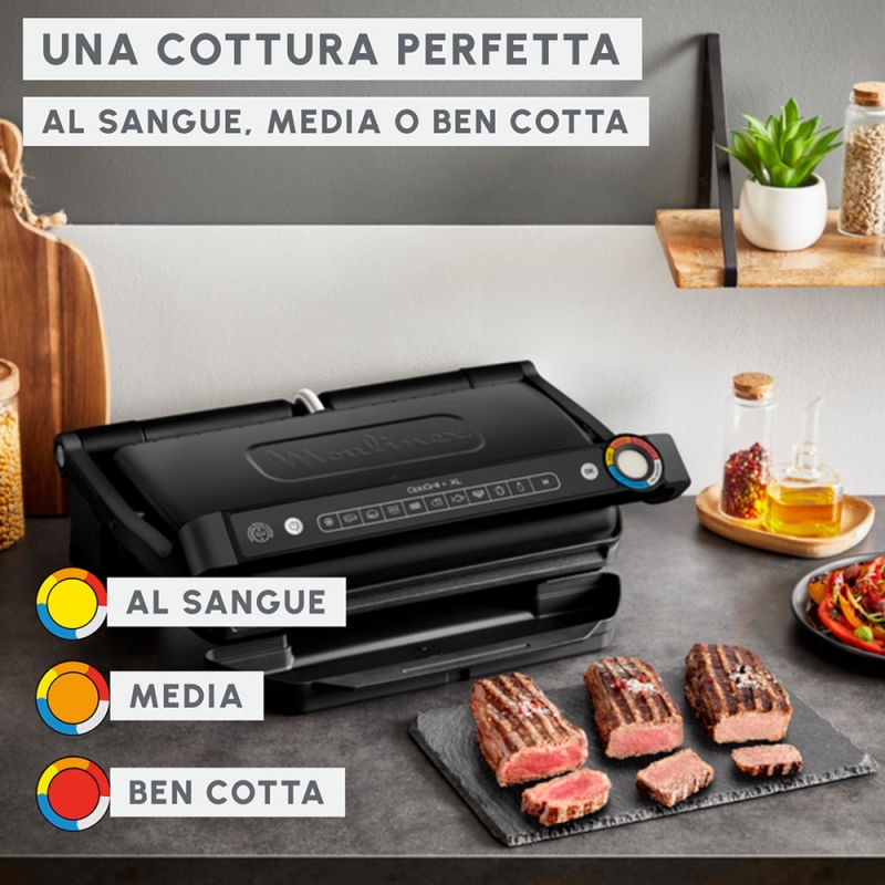 MOULINEX GI7278 BISTECCHIERA OPTIGRILL+ XL 9...