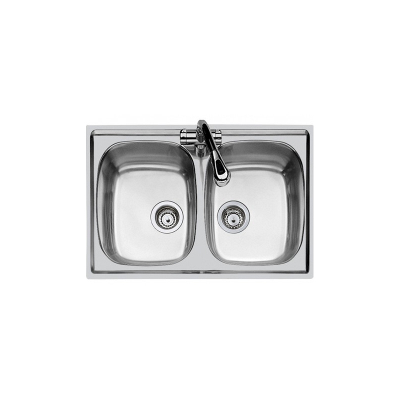 FOSTER 1886560 LAVELLO DA INCASSO BASE SOTTOLAVELLO 2 VASCHE INOX - PROMO