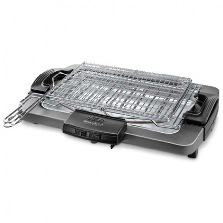 DE LONGHI BQ80X BARBECUE ELETTRICO DA TAVOLO 2450W COLORE GRIGIO - PROMO
