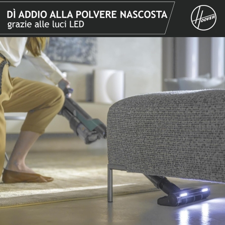 HOOVER HF201P 011 SCOPA ELETTRICA SENZA FILI E SENZA SACCO CAPIENZA 1LT CON LUCE ANIMAL CARE