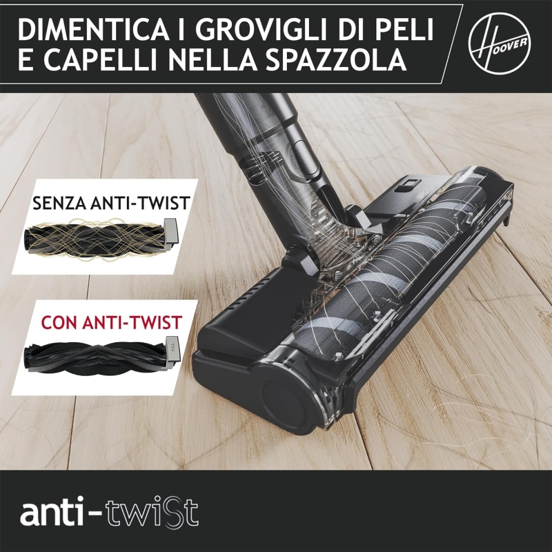 HOOVER HF201P 011 SCOPA ELETTRICA SENZA FILI E...