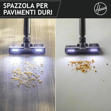 HOOVER HF201P 011 SCOPA ELETTRICA SENZA FILI E SENZA SACCO CAPIENZA 1LT CON LUCE ANIMAL CARE