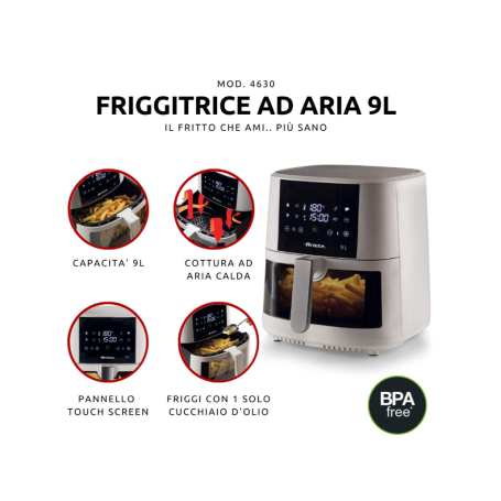 ARIETE 4630/03 FRIGGITRICE AD ARIA 9LT COLORE BIANCA