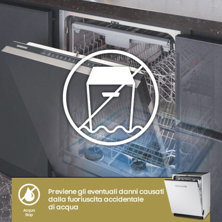 SAMSUNG DW60M6050BB/EG LAVASTOVIGLIE DA INCASSO A SCOMPARSA TOTALE 14 COPERTI CLASSE E