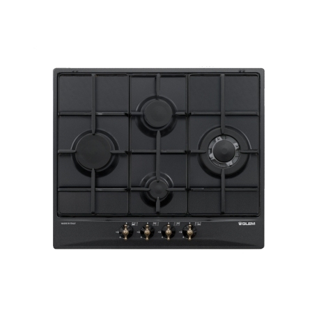 GLEM GAS GT645AN PIANO COTTURA DA INCASSO 60CM 4 FUOCHI A GAS COLORE ANTRACITE