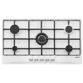 GLEM GAS GT955WH PIANO COTTURA DA INCASSO 86CM 5 FUOCHI...