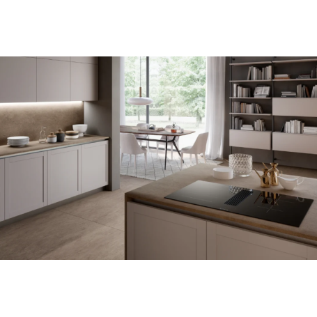 FABER GALILEO LINEAR F830 PIANO COTTURA A INDUZIONE CON CAPPA INTEGRATA 4 ZONE DI COTTURA COLORE NERO - 340.0708.970