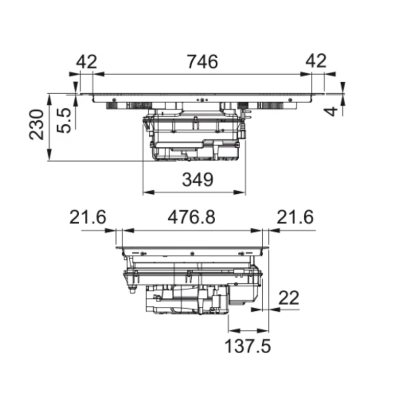 FABER GALILEO LINEAR F830 PIANO COTTURA A...