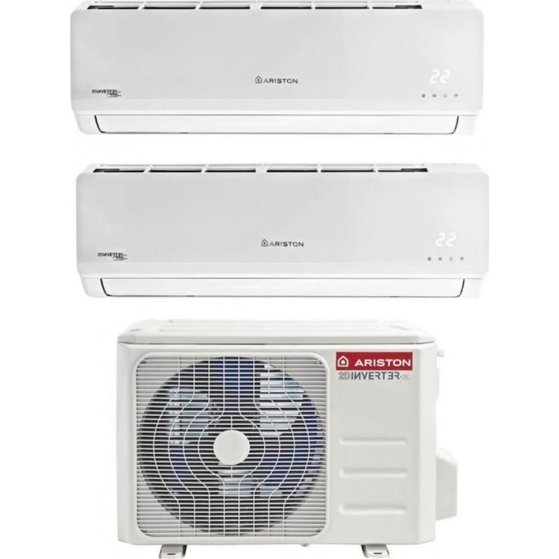 ARISTON DUALC50XD0 KIT CLIMATIZZATORE 9000 + 12000 BTU CLASSE A+/A