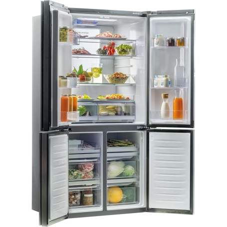 HAIER HTF-710DP7 FRIGORIFERO 4 PORTE LIBERA INSTALLAZIONE 628LT NO FROST MULTIFLOW CLASSE F INOX