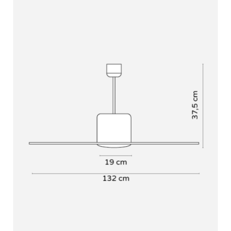 BIMAR VSP1320 VENTILATORE DA SOFFITTO CON WIFI TIMER E TELECOMANDO COLORE BIANCO