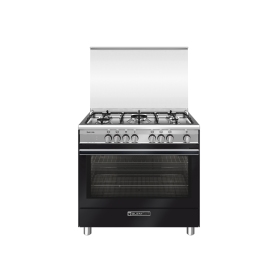 GLEM GAS SB965MBK CUCINA 90X60 PIANO COTTURA 5 FUOCHI A...