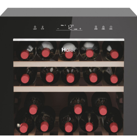 HAIER HWS77GDAU1 CANTINETTA VINO 77 BOTTIGLIE WIFI CLASSE G COLORE NERO