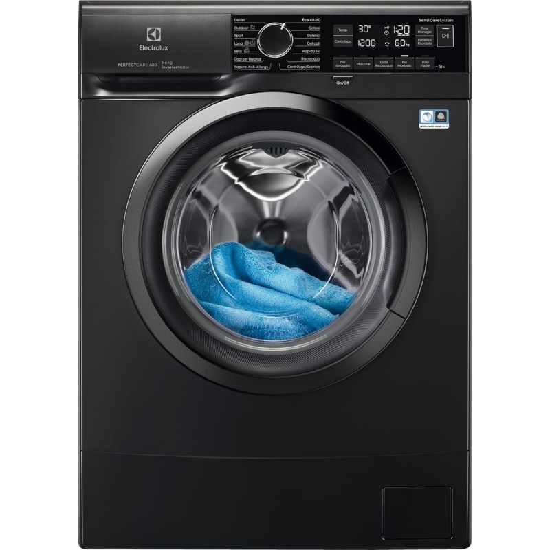 ELECTROLUX EW6S306BL LAVATRICE 6KG SLIM 38CM 1000 GIRI CLASSE B COLORE NERO