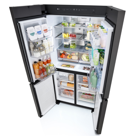 LG GMV960NNME FRIGORIFERO 4 PORTE INSTAVIEW MOODUP 617LT NO FROST WIFI CLASSE E COLORE PERSONALIZZABILE