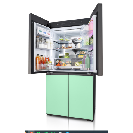 LG GMV960NNME FRIGORIFERO 4 PORTE INSTAVIEW MOODUP 617LT NO FROST WIFI CLASSE E COLORE PERSONALIZZABILE