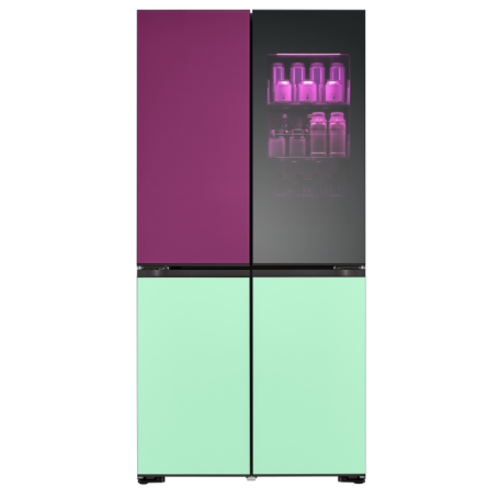 LG GMV960NNME FRIGORIFERO 4 PORTE INSTAVIEW MOODUP 617LT NO FROST WIFI CLASSE E COLORE PERSONALIZZABILE