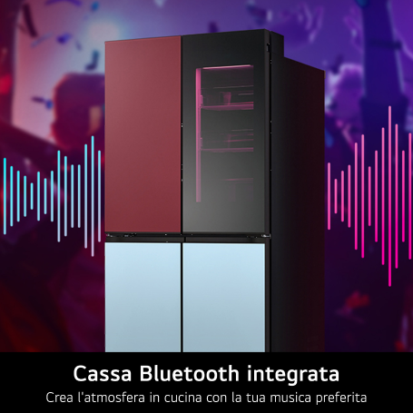 LG GMV960NNME FRIGORIFERO 4 PORTE INSTAVIEW MOODUP 617LT NO FROST WIFI CLASSE E COLORE PERSONALIZZABILE