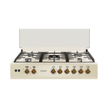 LAREL L90GR CUCINA 90X60 5 FUOCHI A GAS FORNO A GAS COLORE CREMA