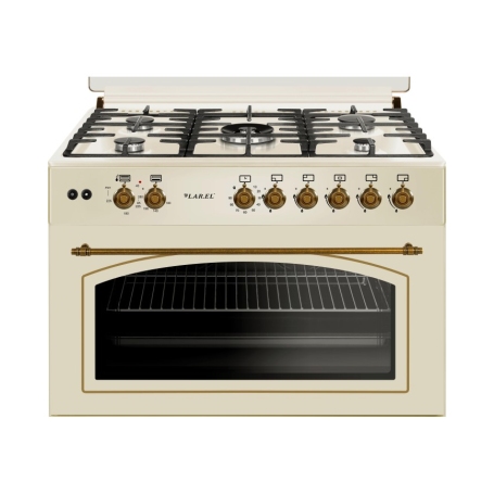 LAREL L90GR CUCINA 90X60 5 FUOCHI A GAS FORNO A GAS COLORE CREMA