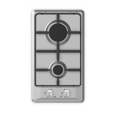 SCHOCK STS32IX PIANO COTTURA 30CM 2 FUOCHI A GAS INOX