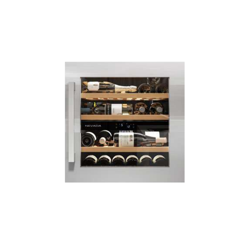 YOUWINE NW41DSSH SERIE NEVADA CANTINETTA VINI DA INCASSO FULL GLASS 41 BOTTIGLIE 83LT CLASSE G COLORE INOX