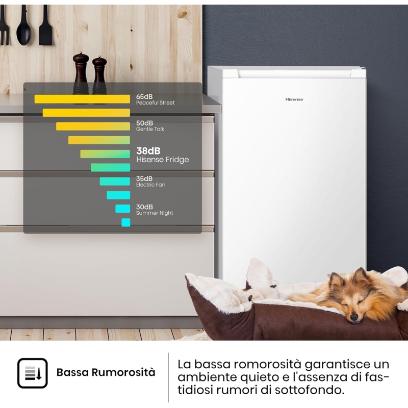 HISENSE FV78D4AWE CONGELATORE VERTICALE 61LT 3...