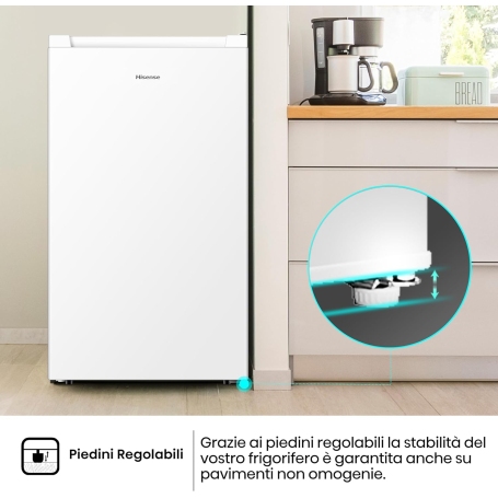 HISENSE FV78D4AWE CONGELATORE VERTICALE 61LT 3 CASSETTI CLASSE E COLORE BIANCO