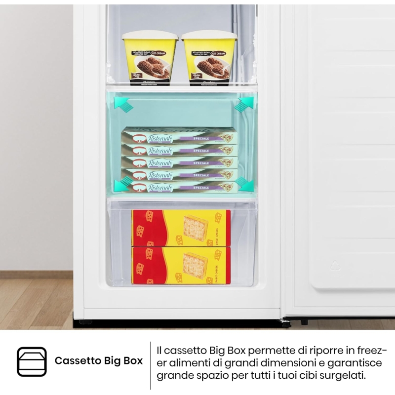 HISENSE FV78D4AWE CONGELATORE VERTICALE 61LT 3...