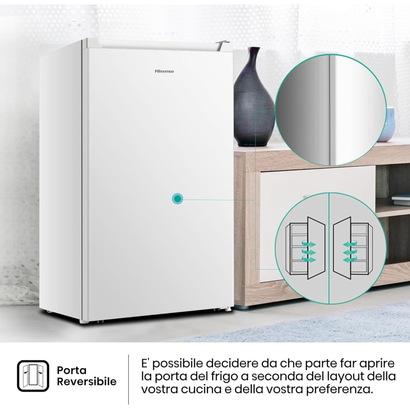 HISENSE FV78D4AWE CONGELATORE VERTICALE 61LT 3...