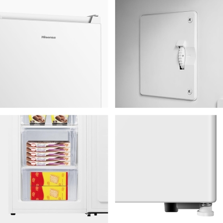 HISENSE FV78D4AWE CONGELATORE VERTICALE 61LT 3 CASSETTI CLASSE E COLORE BIANCO