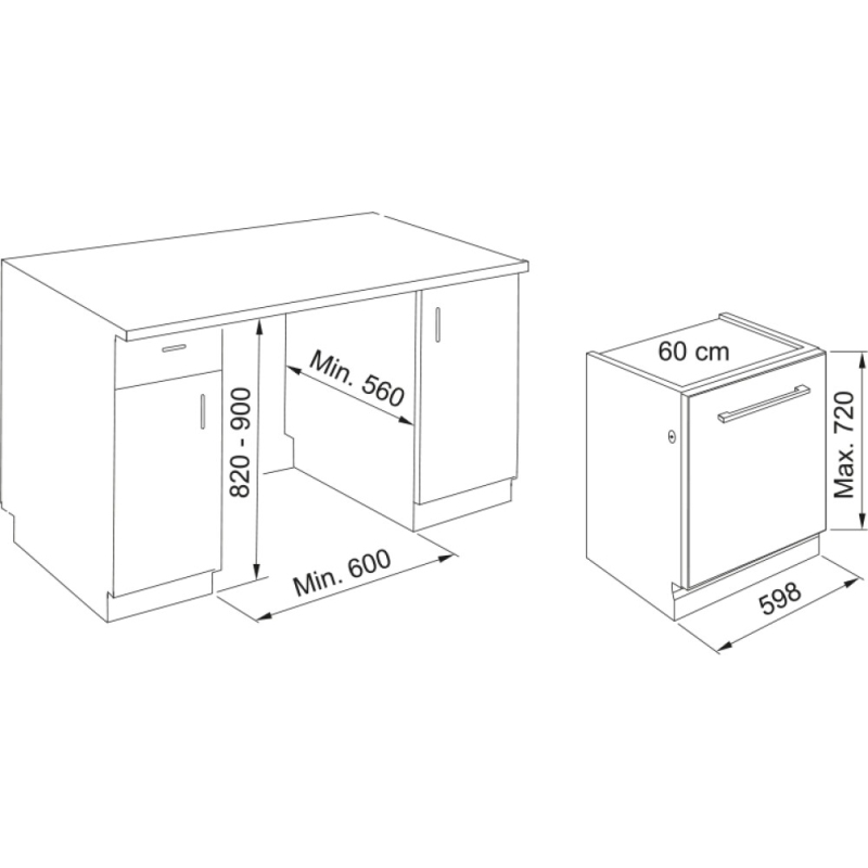 FRANKE FDW 614E5P E LAVASTOVIGLIE DA INCASSO A...
