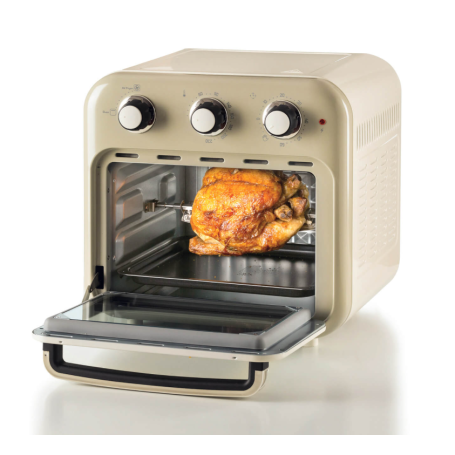 ARIETE 4632/03 FRIGGITRICE AD ARIA VINTAGE 16LT CON GIRARROSTO COLORE BEIGE