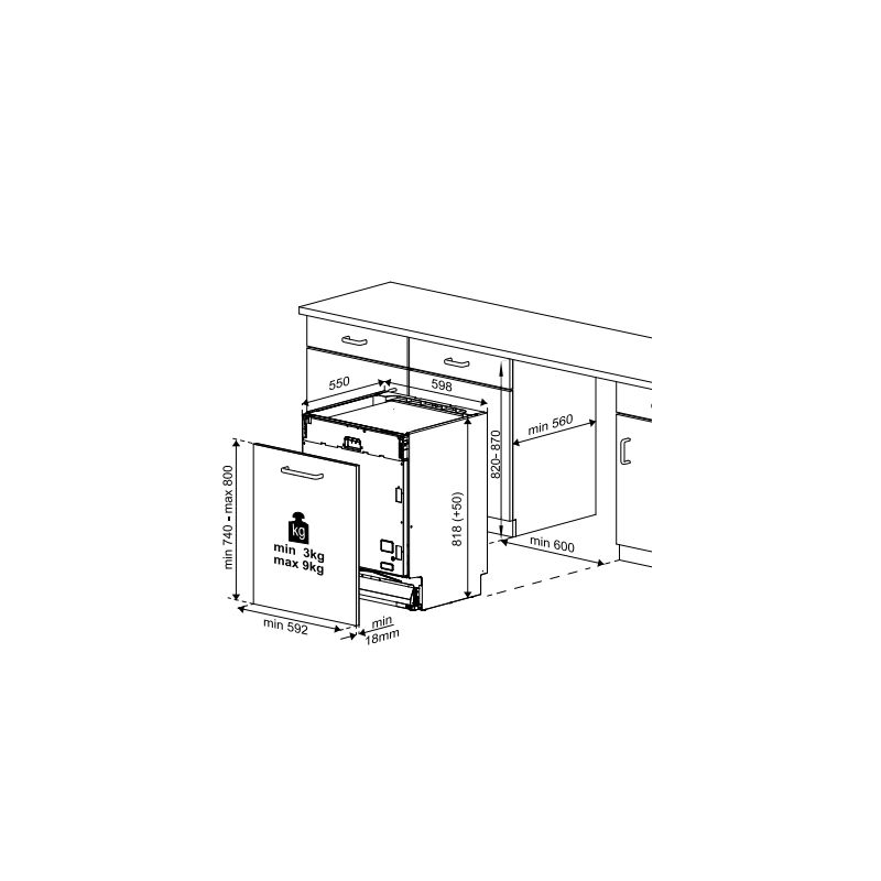 BEKO BDIN38524Q LAVASTOVIGLIE DA INCASSO A...
