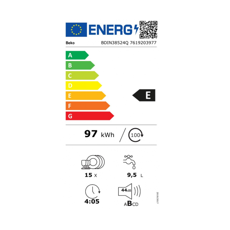 BEKO BDIN38524Q LAVASTOVIGLIE DA INCASSO A...