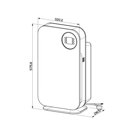 FABER FBF PH 1020 TITANIUM PURIFICATORE D'ARIA COLORE TITANIO - 113.0666.175