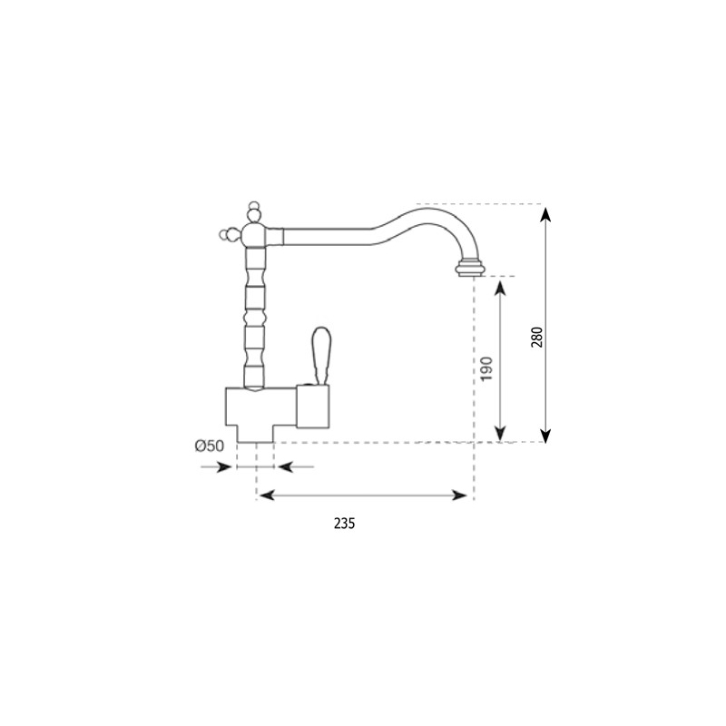 ARGO 2471 MISCELATORE CANNA ANTICA COLORE AVENA