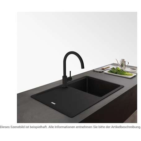 FRANKE 115.0626.019 MISCELATORE MONOCOMANDO NERO OPACO