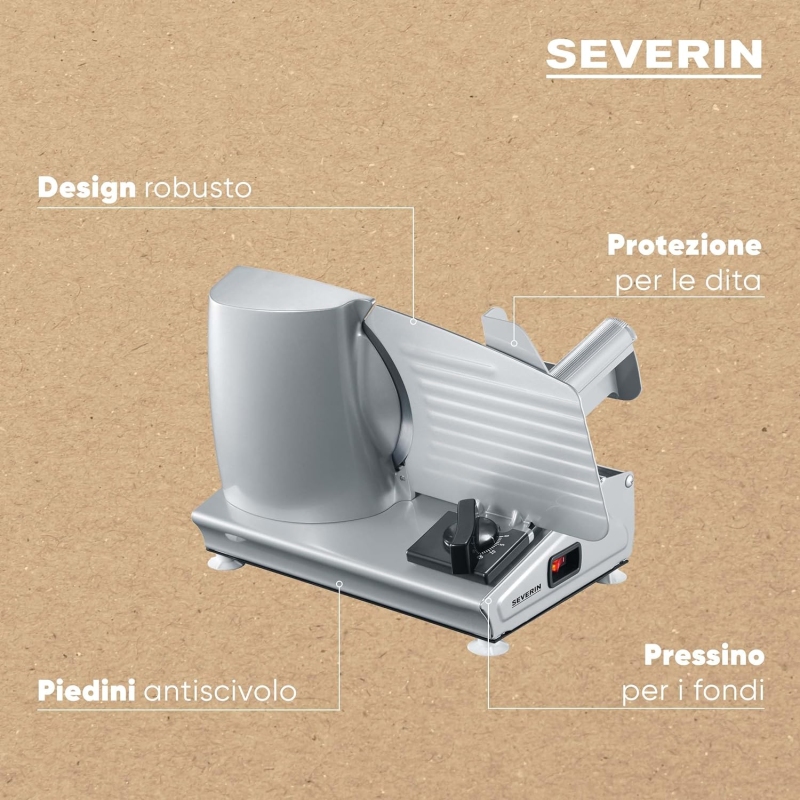 SEVERIN AS 3915 AFFETTATRICE ELETTRICA 180W...