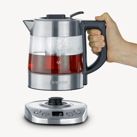 SEVERIN WK3473 BOLLITORE ELETTRICO PER ACQUA E TE' IN VETRO CAPIENZA 1 LT