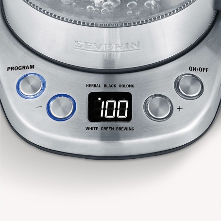 SEVERIN WK3473 BOLLITORE ELETTRICO PER ACQUA E TE' IN VETRO CAPIENZA 1 LT