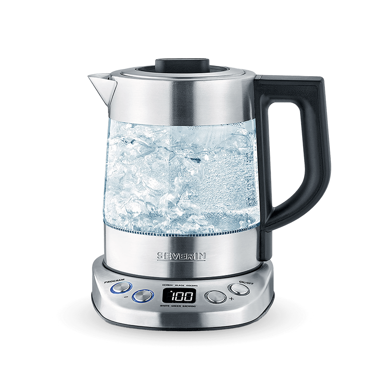 SEVERIN WK3473 BOLLITORE ELETTRICO PER ACQUA E TE' IN VETRO CAPIENZA 1 LT