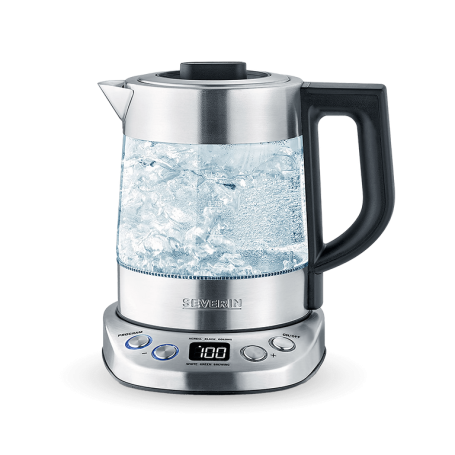 SEVERIN WK3473 BOLLITORE ELETTRICO PER ACQUA E TE' IN VETRO CAPIENZA 1 LT